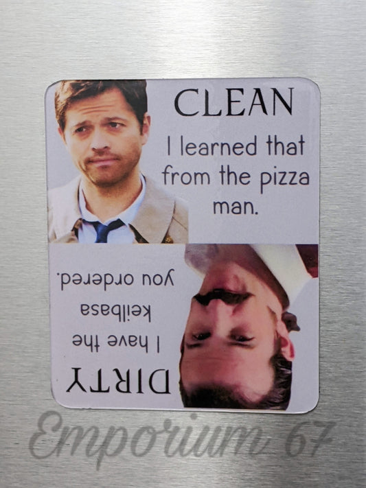 Castiel/Gabriel Dishwasher Magnet